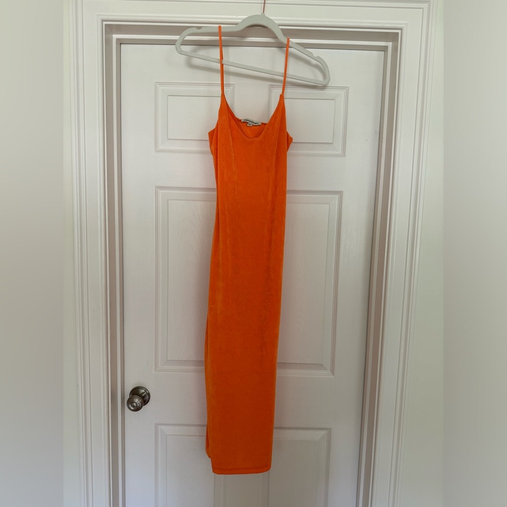 Neon Orange bodycon dress